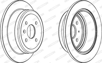 Ferodo DDF1187 - Тормозной диск autospares.lv