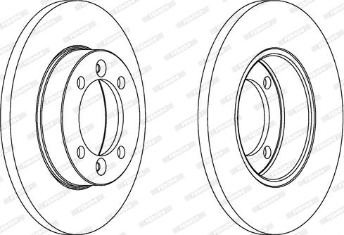 Ferodo DDF118 - Тормозной диск autospares.lv