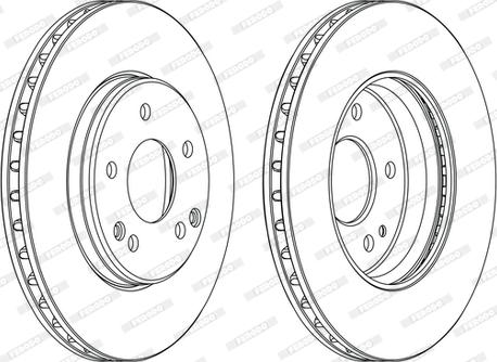 Ferodo DDF1134C - Тормозной диск autospares.lv