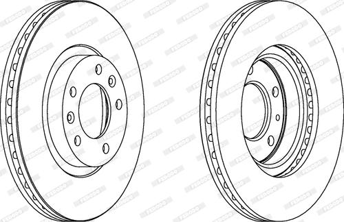 Ferodo DDF1132C - Тормозной диск autospares.lv