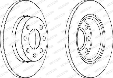 Ferodo DDF1129 - Тормозной диск autospares.lv