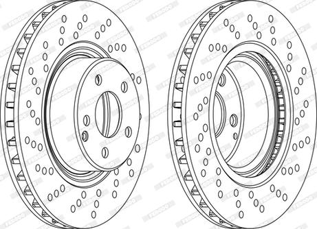 Ferodo DDF1120DC-1-D - Тормозной диск autospares.lv