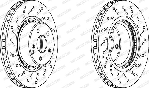 Ferodo DDF1120 - Тормозной диск autospares.lv