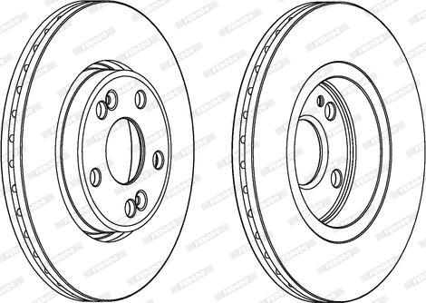 Ferodo DDF1123C - Тормозной диск autospares.lv