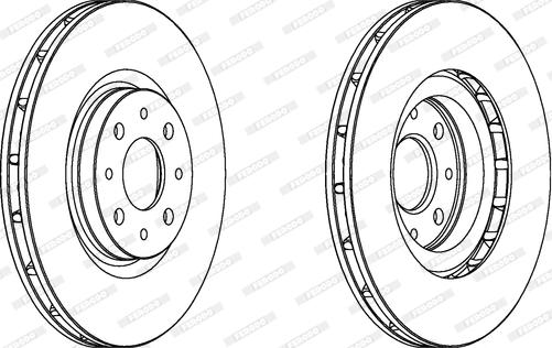 Ferodo DDF1122 - Тормозной диск autospares.lv