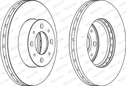 Ferodo DDF1179C - Тормозной диск autospares.lv