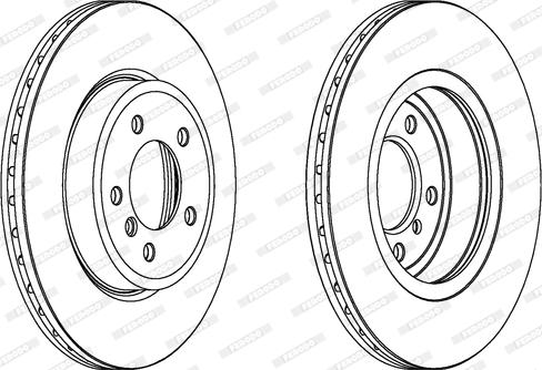 Ferodo DDF1174 - Тормозной диск autospares.lv