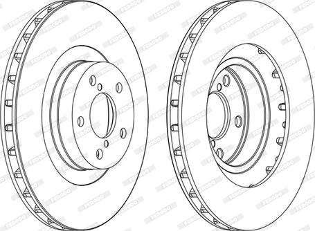 Ferodo DDF1175C-D - Тормозной диск autospares.lv