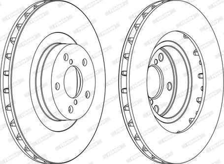 Ferodo DDF1175C - Тормозной диск autospares.lv