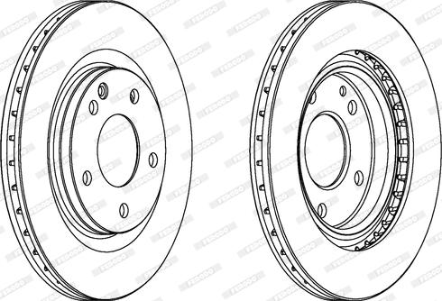 Ferodo DDF1173 - Тормозной диск autospares.lv