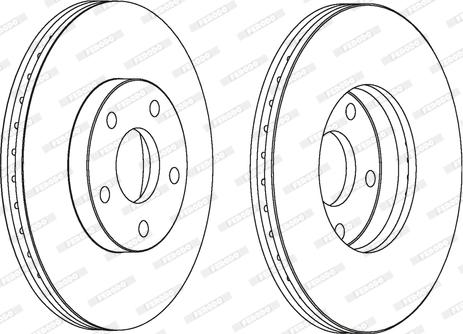 Ferodo DDF1172C - Тормозной диск autospares.lv