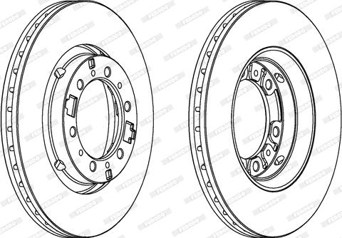 Ferodo DDF1892 - Тормозной диск autospares.lv