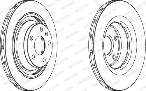 Ferodo DDF1849C - Тормозной диск autospares.lv