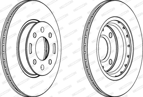 Ferodo DDF1840 - Тормозной диск autospares.lv