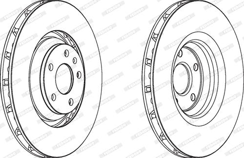 Ferodo DDF1847 - Тормозной диск autospares.lv