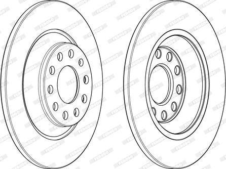 Ferodo DDF1850 - Тормозной диск autospares.lv