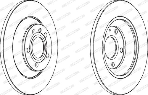 Ferodo DDF1850 - Тормозной диск autospares.lv