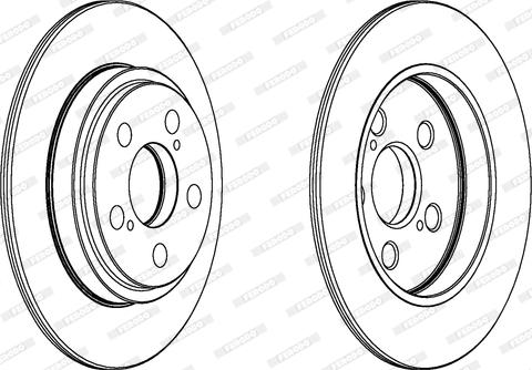 Ferodo DDF1866 - Тормозной диск autospares.lv