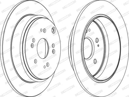 Ferodo DDF1860C - Тормозной диск autospares.lv