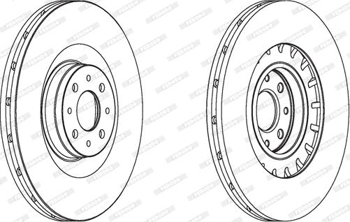 Ferodo DDF1806 - Тормозной диск autospares.lv