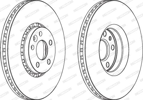 Ferodo DDF180-1 - Тормозной диск autospares.lv