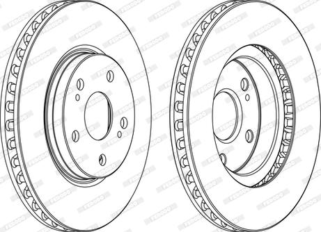 Ferodo DDF1814C-D - Тормозной диск autospares.lv