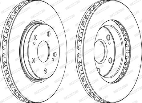 Ferodo DDF1814C - Тормозной диск autospares.lv