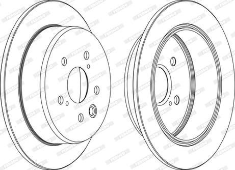 Ferodo DDF1815C-D - Тормозной диск autospares.lv