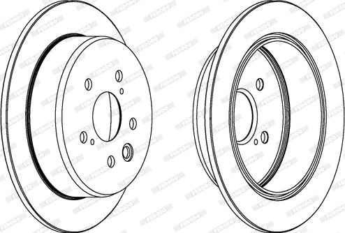 Ferodo DDF1815 - Тормозной диск autospares.lv