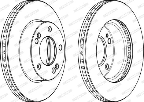 Ferodo DDF1810C - Тормозной диск autospares.lv