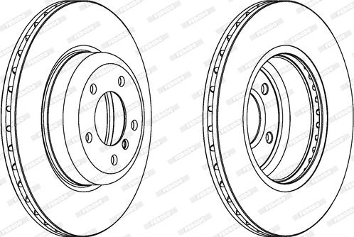 Ferodo DDF181-1 - Тормозной диск autospares.lv