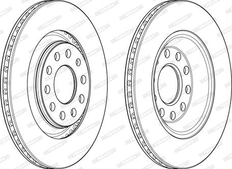 Ferodo DDF1889 - Тормозной диск autospares.lv