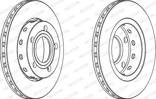 Ferodo DDF1887 - Тормозной диск autospares.lv