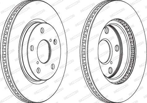 Ferodo DDF1838 - Тормозной диск autospares.lv