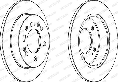 Ferodo DDF1874 - Тормозной диск autospares.lv