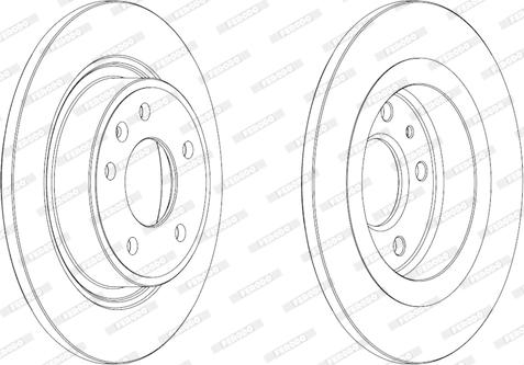 Ferodo DDF1871 - Тормозной диск autospares.lv