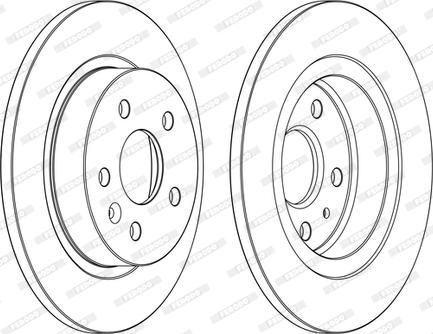 Ferodo DDF1872P-D - Тормозной диск autospares.lv