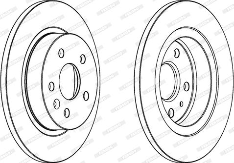 Ferodo DDF1872 - Тормозной диск autospares.lv