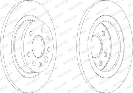 Ferodo DDF1877 - Тормозной диск autospares.lv