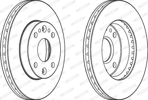 Ferodo DDF1391 - Тормозной диск autospares.lv