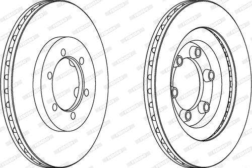 Ferodo DDF1346 - Тормозной диск autospares.lv