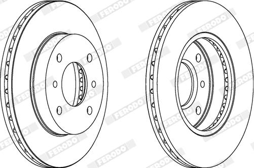 Ferodo DDF1347X - Тормозной диск autospares.lv