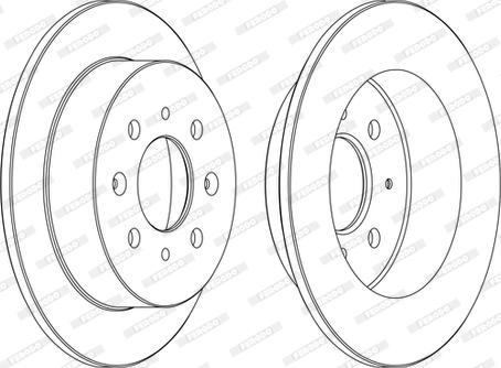 Ferodo DDF1358C - Тормозной диск autospares.lv