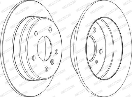 Ferodo DDF1362C-1-D - Тормозной диск autospares.lv