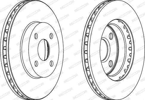 Ferodo DDF1309 - Тормозной диск autospares.lv