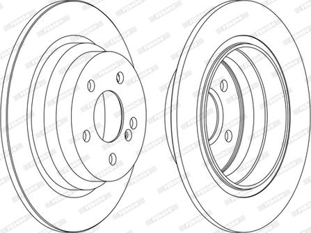 Ferodo DDF1308C-1-D - Тормозной диск autospares.lv