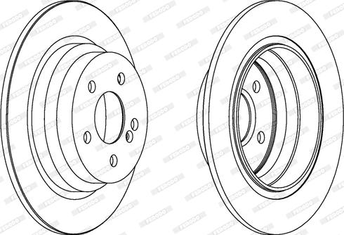 Ferodo DDF1308 - Тормозной диск autospares.lv