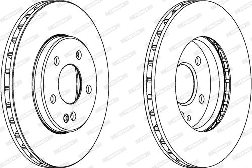 Ferodo DDF1316 - Тормозной диск autospares.lv