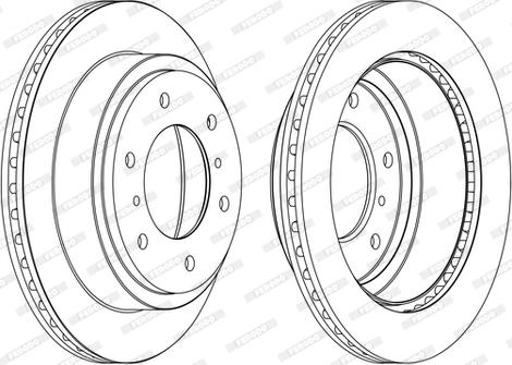 Ferodo DDF1385C - Тормозной диск autospares.lv