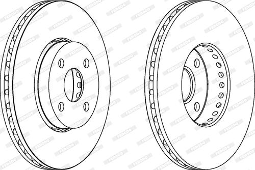 Ferodo DDF1388 - Тормозной диск autospares.lv